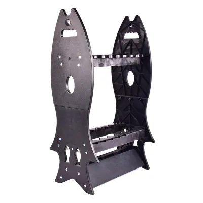 AGITEK Fish Shape Pole Rod Holder Fishing Rod Storage Compact Design Rod Stand Portable and Easy to Install