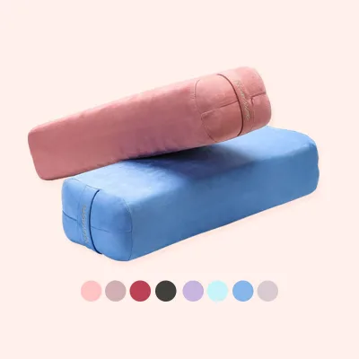 Yoga Accessories Anti Slip Washable Custom Organic Handles Eco-Friendly Removable Rectangle Cushions Pillow Yoga Bolster Cotton