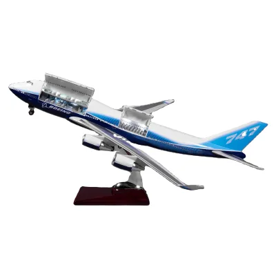 Airplane Model Boeing B747 Prototype Open-type Airlines Size 47cm Business Gift 1/150 Scale Boeing 747 Prototype