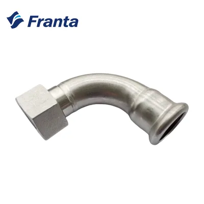 High Quality 316L Stainless Steel Rotatable Nut BSP/ISO 7-1 Threaded EPDM/FPM Seals Pipe Fittings Sizes 15-108mm