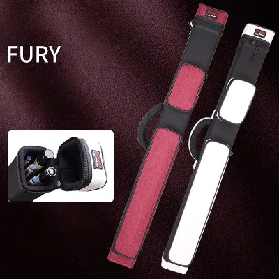 FURY Original Billiard Cue Case 1/2Split Lightweight 2B3S 5-Hole Black 2KG Nine-ball for Clubs Sports