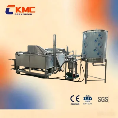 1000MM-Round Fryer with Oil Storage Tank & Oil Filtration Function,Industrial Fryer,stir Fry Machine