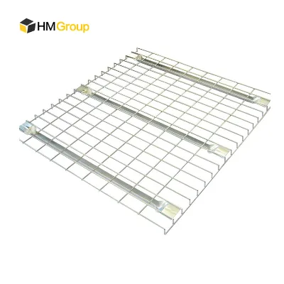 Fireproof Flared Channel Hot Dipped Galvanized Wire Mesh Decks for Warehouse Racking