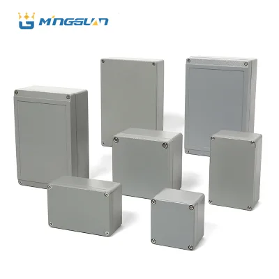 Industrial Outdoor IP66 Waterproof Aluminum-zinc Coated Distribution Box with 18 Port Sockets Customizable Enclosure