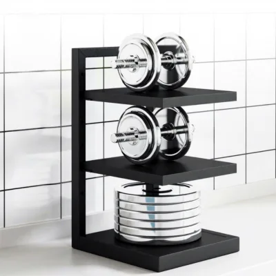 Floor-standing Metal Kitchen Pot Storage Rack with Adjustable Layer Spacing Multi-Layer Design