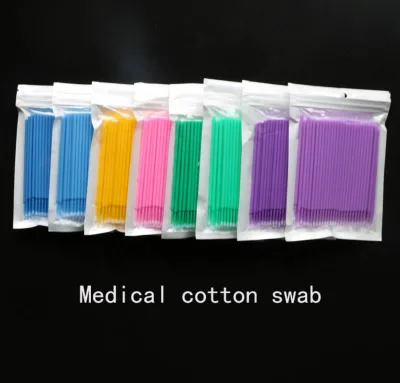 JULONG 100Pcs/bag Disposable MicroBrush Eyelashes Extension Micro Brush for Eyelash Extension Tools