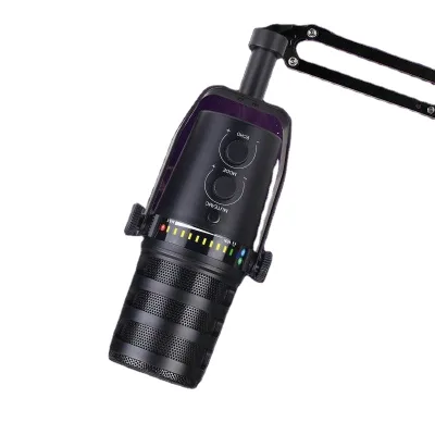Professional USB/XLR Wired Dynamic Gaming Microphone for ESports for Live Singing & Computer Use