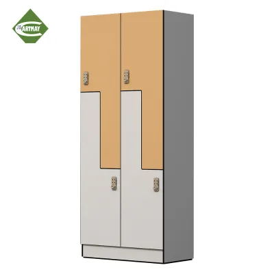 Card Access Digital Gym Lockers with Steel Bench Gym Locker Cabinets with Combination Locks
