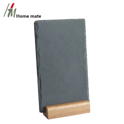 Custom Logo Restaurant Bar Wooden and Slate Menu Chalkboard Mini Blackboard