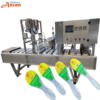 Full Automatic Fresh Honey Filling Machine / Honey Spoon Filling and Sealing Machine / Honey Cream Filling Machine