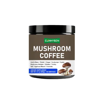 OEM ODM Mushroom Coffee Powder with Protein 10 Mushroom Extract Blend Support Immunity Energy Focus Brain Functionality