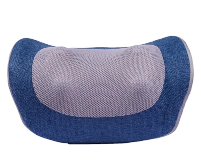 Back and Neck Massager-Kneading Heating Massage Pillow with Timing Control and ABS+Cloth Material