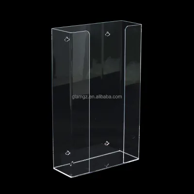 Wall Floating Mask Dispenser Glove Rack Clear Acrylic Glove Box Dispenser Holder