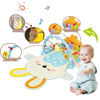 High Quality Moon Night Lamp Baby Rabbit Music Play Mat Set New Baby Pedal Piano Mat Baby Toy Set