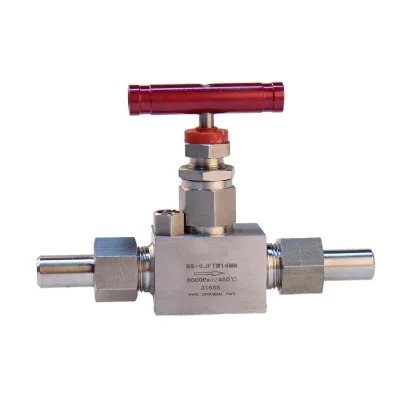 High Pressure Manual Stainless Steel 6000psig High Temperature Butt Needle Valve