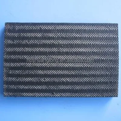 Durable fire resistant flat rubber conveying belt