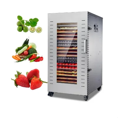 SUNMAX 16 Trays Home Food Dehydrator Vegetable Dryer Machine Beef Jerky Drying Small Commercial Stainless Steel Electric Noise