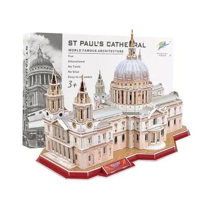 3D World Architecture Puzzle DIY Gift Paper Toy for Kids Educational Craft Handmade Paper PUZZLE GAME