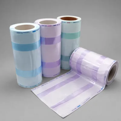 Medical Sterilization Gusseted Reel EO Steam Pouch Bag Plastic Eco-friendly Multi-Purpose Oral Hygiene Products Roll Pouch