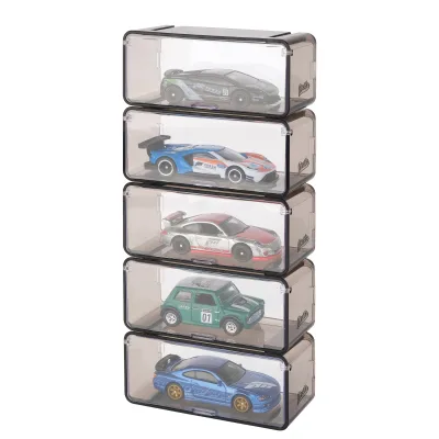 Wholesales Custom Stsckable 1/64 Scale Acrylic Display Case Model Car Display Case Storage Box for Freewheel Mini Model Car