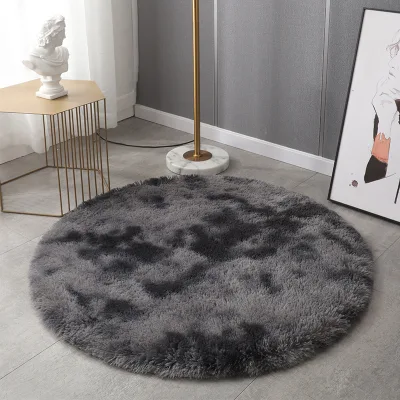 Modern Plush Luxury Soft Tie Dye Fluffy Carpet Hot Sale Rainbow Shaggy Carpet for Living Room and Home Use 1 Piece MOQ