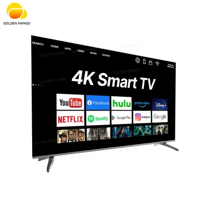 High Quality Frameless Full Color Smart LED TV Android Webos 40 43 50 55 60 65 70 75 85 100 110 Inch for Hotels