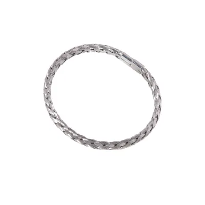 Adjustable Bracelet Stainless Steel Handmade Twisted Braid Cuff Bracelet Luxury Jewelry for Men