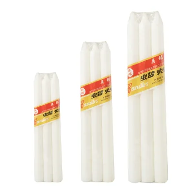 Factory Wholesale White Soybean Stalk Wax Candles Smokeless Multiple Colors Available for Home Decoration Birthdays Christmas