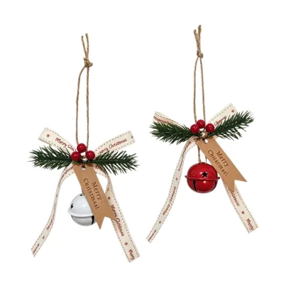 Christmas Bell Ornaments, Pine Branches Decorations, Festive Atmosphere Setup, Christmas Tree Ornaments, Christmas Gifts