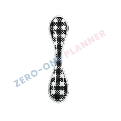 Custom logo Houndstooth Vinyl Color Bookmark Magnetic Bookclip Page Marker Planner Organizer Paper Oli Clip