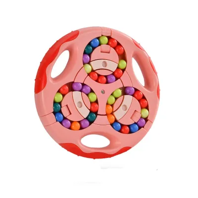 2025 New Double Sided Spinning Magic Bean Cube Fidget Spinner Puzzle Cube Toy Fidget Cubes