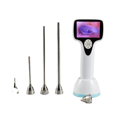 Multi Function Veterinary Video Rhinoscope Otoscope Lcd Video Ear Endoscope Digital Video Otoscope for ENT Diagnose