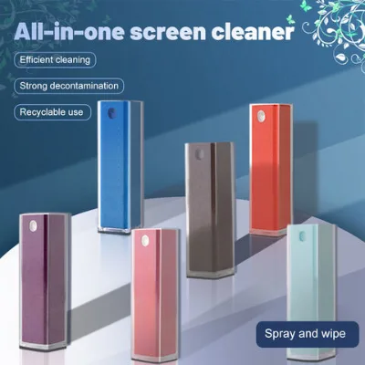 Customized 2 in1 Portable Detachable Screen Cleaner Spray for Laptop Monitor Car Screen cleaner Phone cleaner laptop cleaning