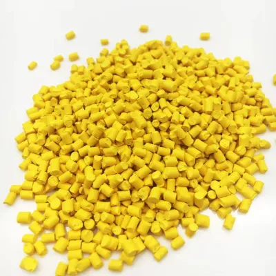China Master Batch Manufacturer Transparent Filled Yellow Masterbatch for Food Grade Plastic Bags