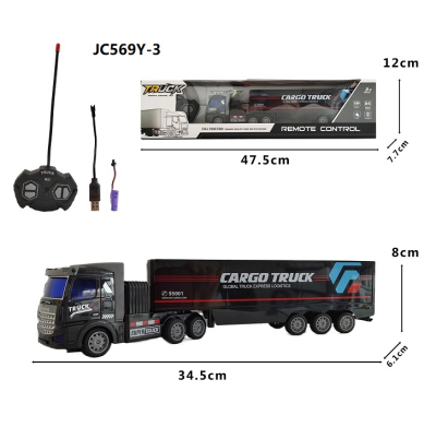 Remote Control Cargo Truck Toy Rc Container Truck Rc Car Toy 1 36