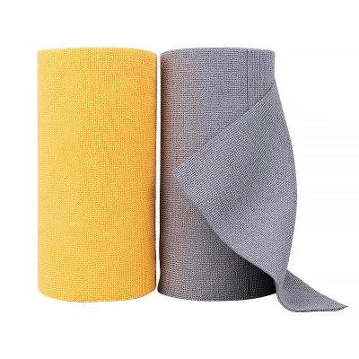 Polyester Nylon Tear-off Dishcloth Roll Perforated Disposable Kitchen Cleaning Cloth Household Reusable Wipe Roll