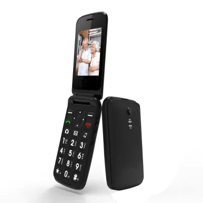 Low Price 4g Flip Oem Phone China Mobile Phone 2.4inch Unlocked Big Font Large Key Elderly Phone