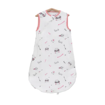 Summer Lightweight Baby Wearable Blanket Cartoon Pattern Cotton Vest Baby Sleeping Bag