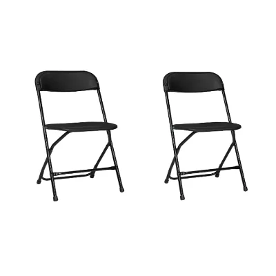 Customized Black Foldable Portable Sturdy Plastic Chair Durable Moulds Product