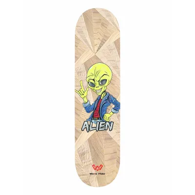 Professional Cruiser Fish Skateboard Deck Canadian Maple Wood High-Quality Foil Graphics Pro Boards