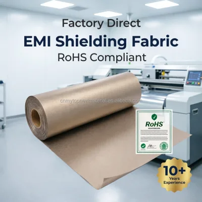 Factory Direct Sale Plain Weave Conductive Fabric Roll Bulk Price Fast Shipping Global