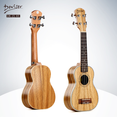 Deviser 21 Inches Ukulele Wholesale Hot Selling All Zebrawood Ukulele
