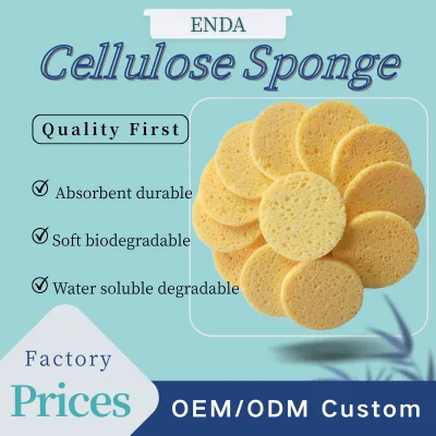 Custom Rectangle Shape 100% Eco-friendly Cellulose Sponge Biodegradable High Water Absorption Multi-Function Dish Sponge