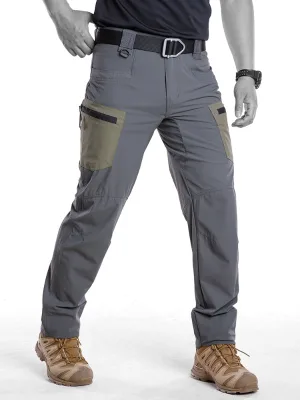 Manufacturer Spandex Stretchy Breathable Climbing Hiking Pants Trekking Sports Olive Green Waterproof Tactical Cargo Pants Men
