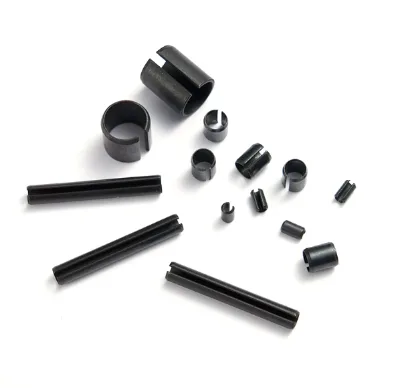 ISO 8752 DIN 1481 Black Spring Pin Slotted Roll Pin Steel Cylindrical Split Pin for Machinery Automotive Construction Fastener