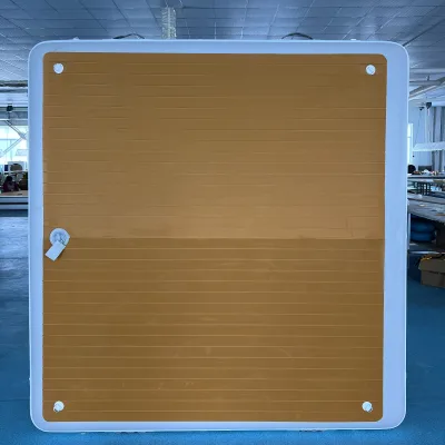 Inflatable floating dock