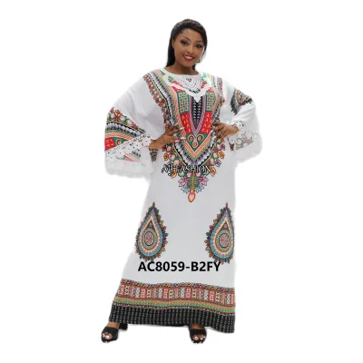 African Dresses Kaftan Dress Plus Size Rayon Studied Kaftan Women Caftan