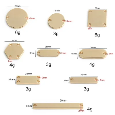 Professional Custom-Made Metal Suture Sign Zinc Alloy Nameplate Clothing Label for Luggage Embossed Garments logo Tag Metal