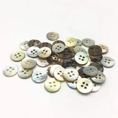 High Quality Mother Pearl (MOP) Shell Button Modern Fast Delivery Square Rectangle Classic 4holes Multi-Size Handmade Handicraft