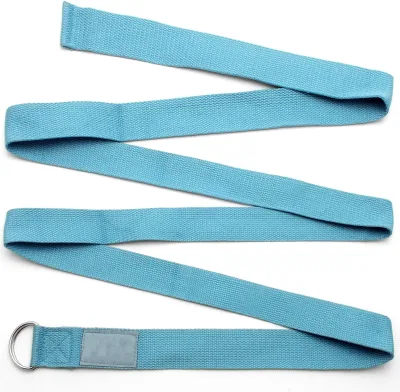 High Quality Adjustable Yoga Mat Belts Custom Logo Stretching Strap for Pilates and Yoga Exercise Accessory